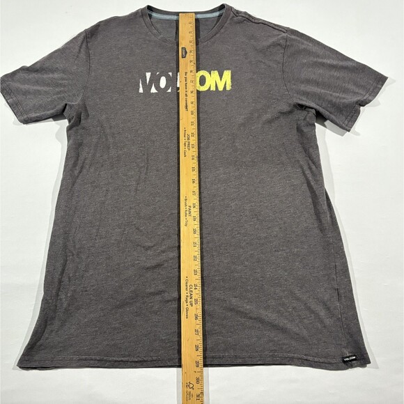 Volcom Mens Short Sleeve Crew Gray Cotton Poly Modern Fit Tee T-shirt XL Y2K - Picture 4 of 9
